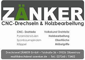 Zänker CNC-Drechseln & Holzbearbeitung